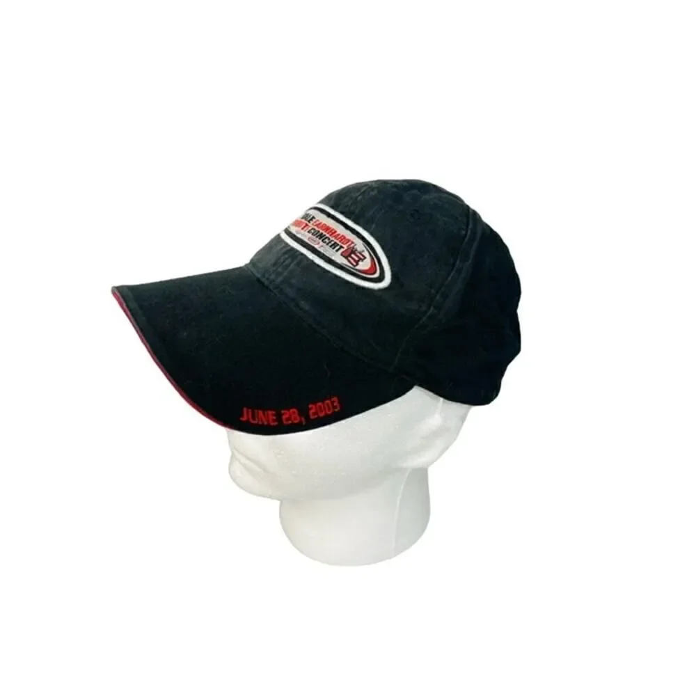 Dale Earnhardt Tribute Concert Hat Cap Adult Black June 28 2003 Nascar